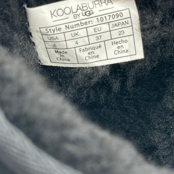 NWT Koolaburra By UGG Koola Short Black Suede Boots Womens Size 6 1017090 Winter - Picture 13 of 14
